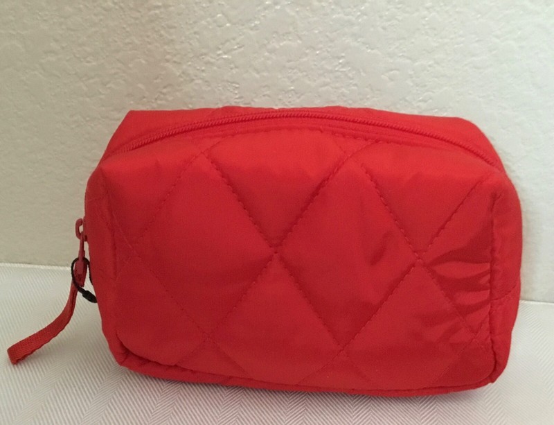 Vera Bradley ~ “Goji Berry Red” ~ Essential Small Cosmetic Bag ~ NWT