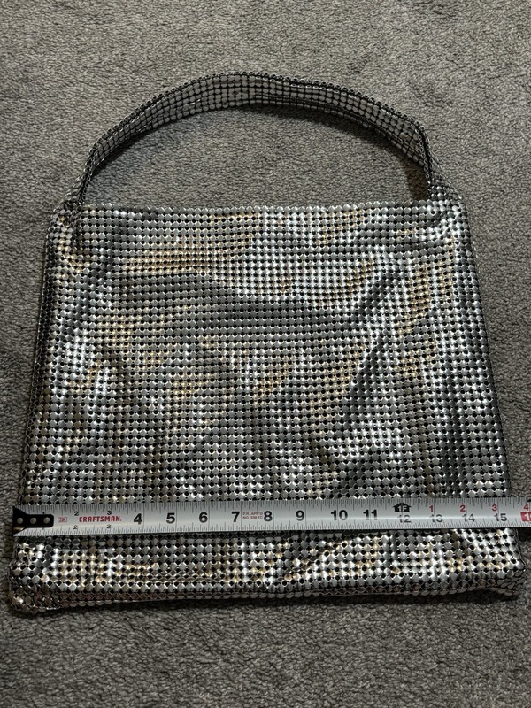 Paco RABANNE Pixel Mesh Silver Metallic Tote Bag New Without Tags gallery