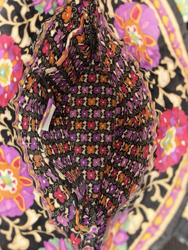 Vera Bradley Suzani Shoulder Bag Tote Toggle Closure USA Made Distressed Retired gallery