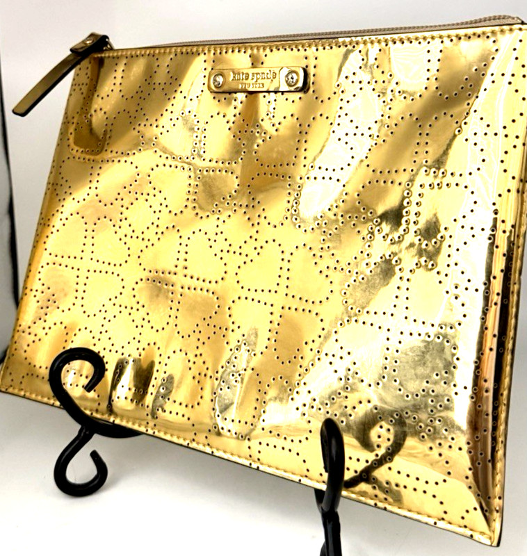 NWOT kate spade New York Metro Spade Large Cosmetics Bag/Travel Pouch
