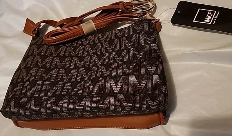 MKF Collection Womens Signature Adjusatble Strap Crossbody Brown Bag [New**] C4 gallery