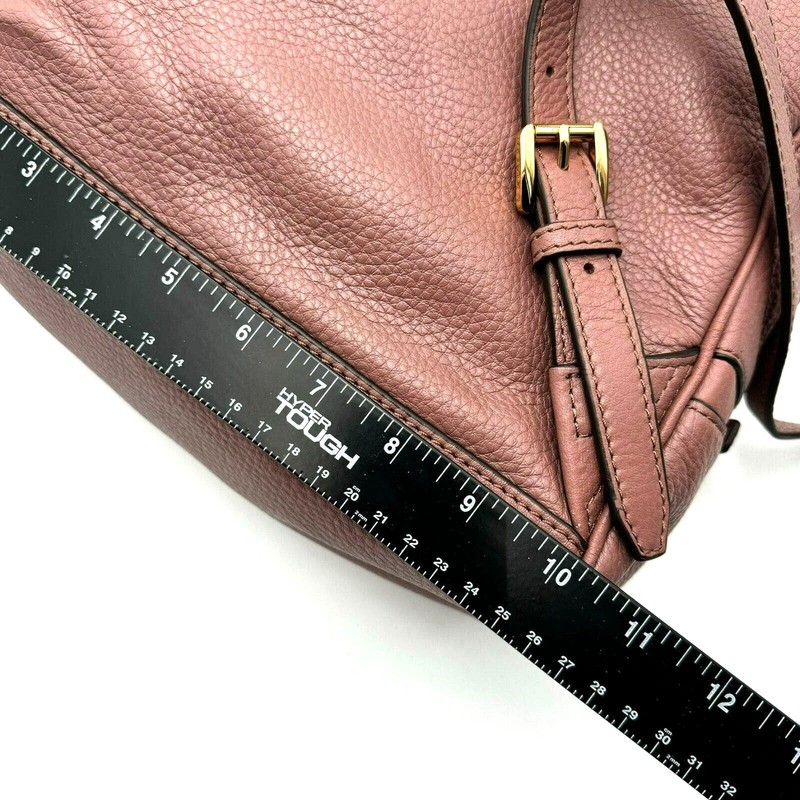 MICHAEL KORS Dusky Rose Rhea Zip Medium Leather Backpack Purse Adjustable Straps gallery