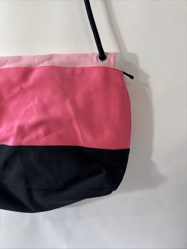 Victorias Secret Pink Black Neoprene Insulated Cooler Tote Picnic Beach Bag gallery