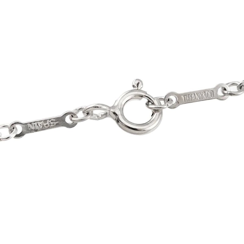 Tiffany Co Open Heart Necklace Wide Long Sterling Silver gallery