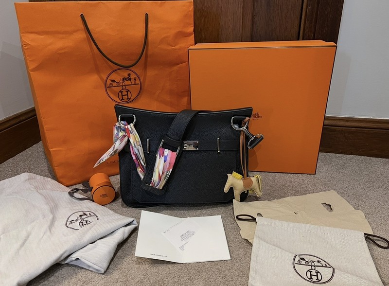 AS NEW RECEIPT Hermes Jypsiere 31 Original Buyer! Black