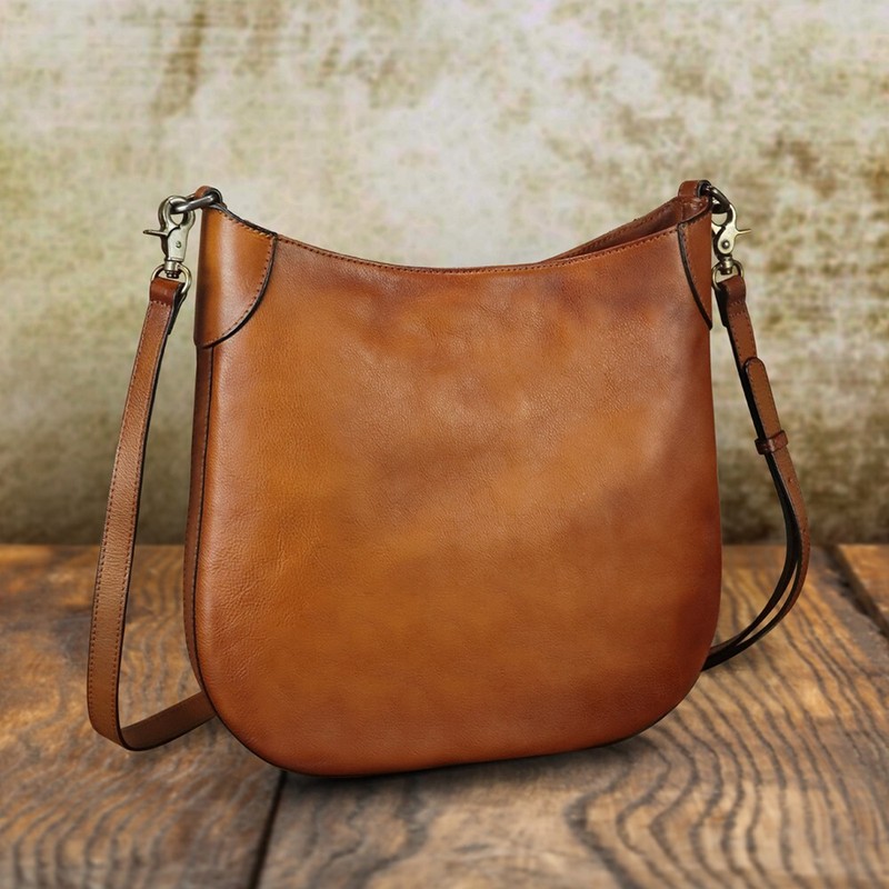 Genuine Leather Purses for Women Vintage Shoulder Bag Crossbody Tote Bag Satchel