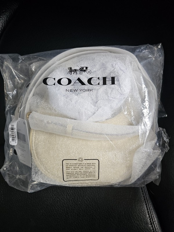 Nwt Coach Jonie Mini In Moonlight W/ Nwt Coach Solid C Keychain Charm Msrp $305 gallery