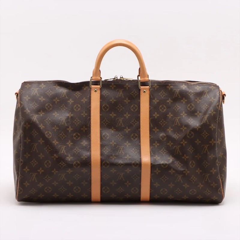 Louis Vuitton Keepall 55cm Bandouliere Monogram (w/ Strap)