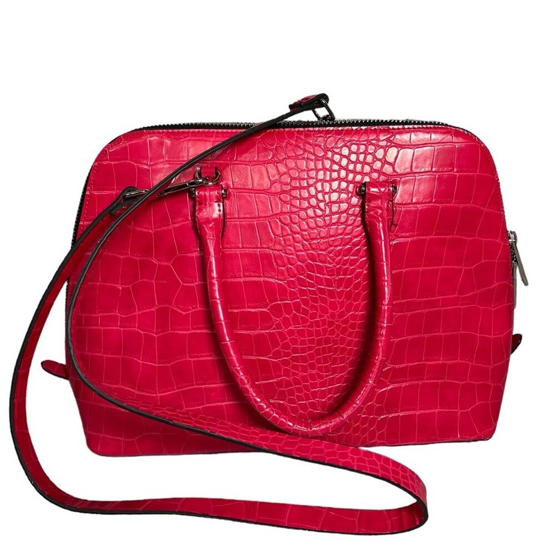 Zara 13in X 9in X 6in Pink Handbag