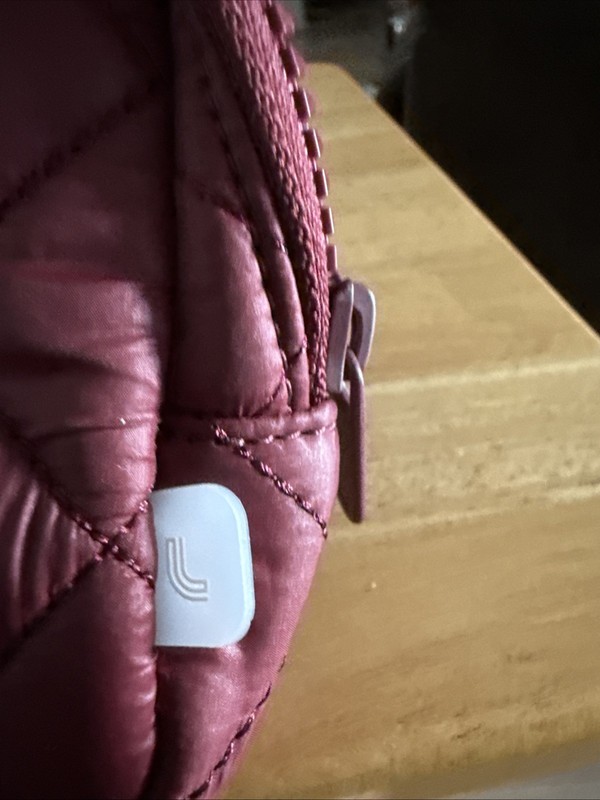 Lolë Quilted Crossbody Belt Bag Burgundy Wine Nylon EUC gallery