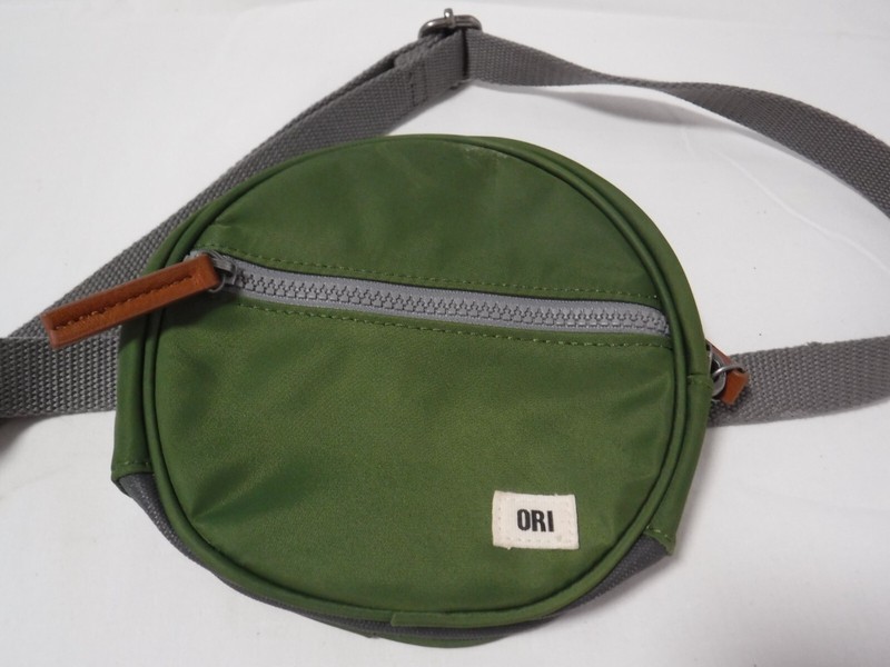 GA9 Ori London Bag Company Paddington D Green Recycled Nylon Bag Crossbody Hip
