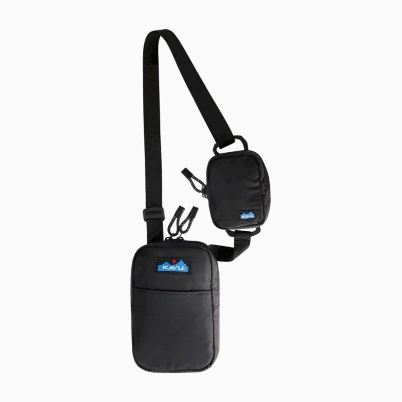 KAVU Yorktown 2-in-1 Crossbody Pack Modular Lightweight Bag Blackout NWT