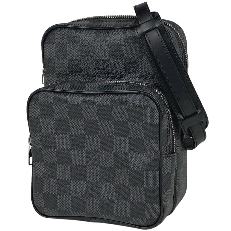 Louis Vuitton Rem Crossbody Shoulder Bag Damier Graphite Black