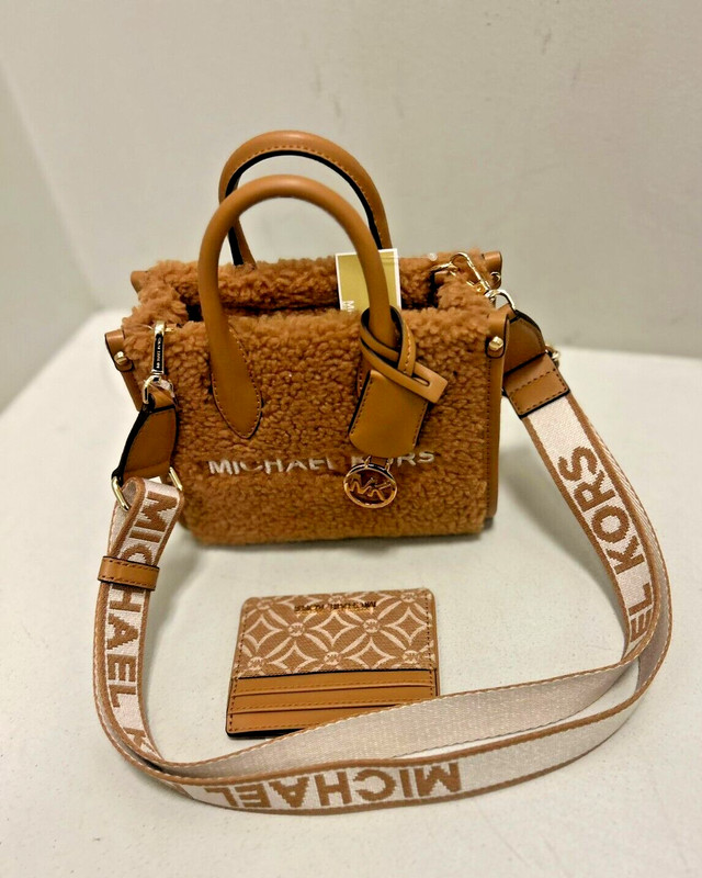 Michael Kors Mirella XS Crossbody Bag Shoulder Purse Handbag + Flat Card Wallet