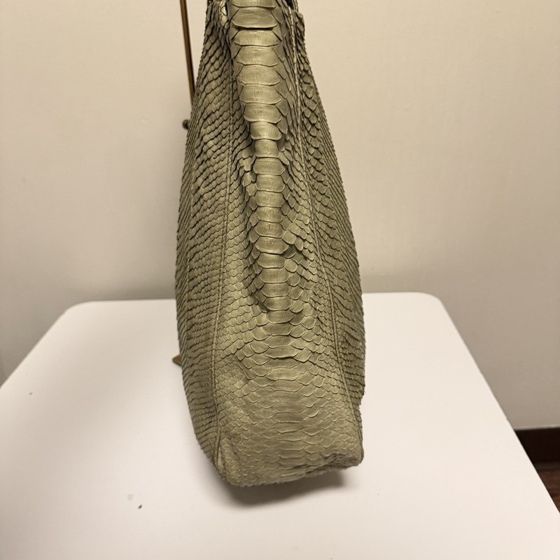 ANTIK BATIK SNAKESKIN Green TOTE Bag gallery