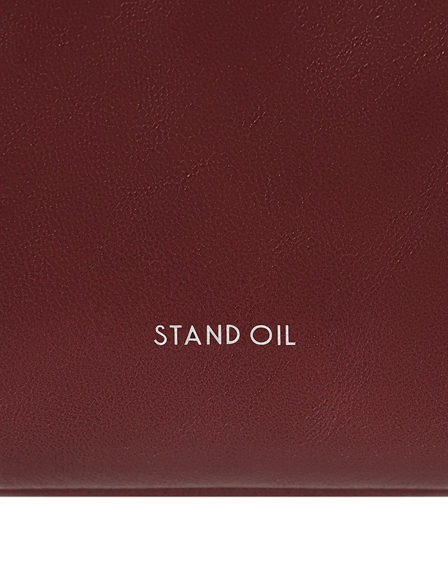 Korea Stand Oil Breezy Bag Women's Lifestyle Casual Crossbody Bag Red Wine NWT gallery