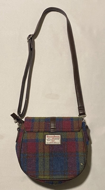 Glen Appin Harris Tweed Beauly Women Shoulder Bag 100% Wool Tweed Plaid