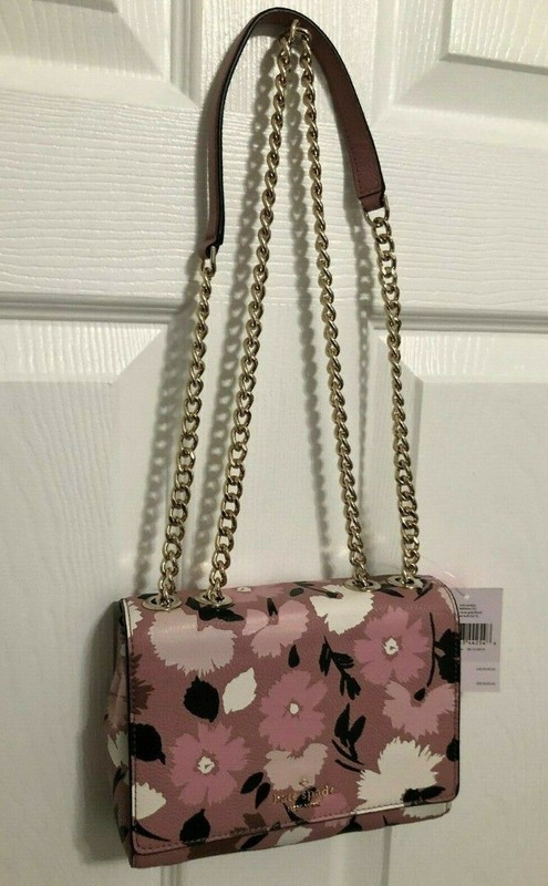 Kate Spade Mini Emelyn Gala Floral Briar Lane Chain Crossbody Shoulder Bag Pink gallery