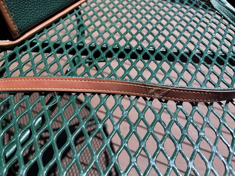 Dooney Bourke Briefcase Top Handle with Shoulder Strap Green Pebbled Leather gallery