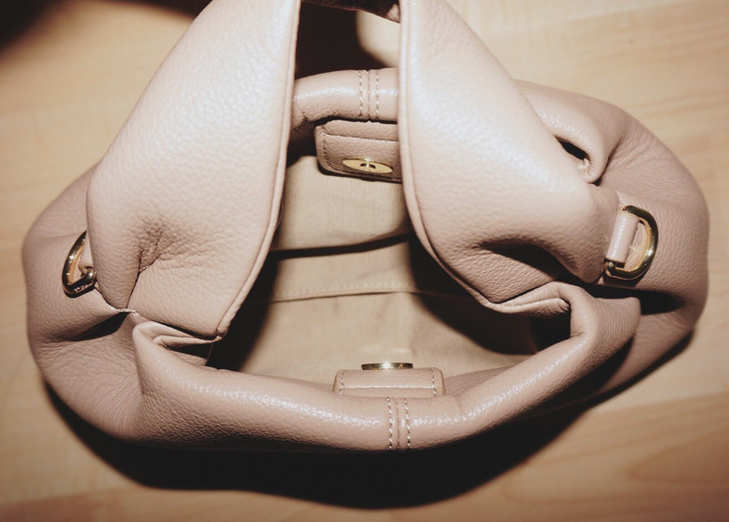 POLENE Edition Taupe (Beige) Leather NUMERO NEUF MINI Handbag 5.5 x 9 *NO STRAP gallery
