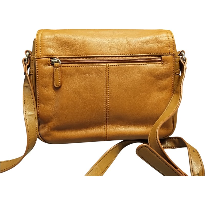 Giani Bernini Crossbody Bag Women Tan Flapover Adjustable Strap Magnetic Closure gallery