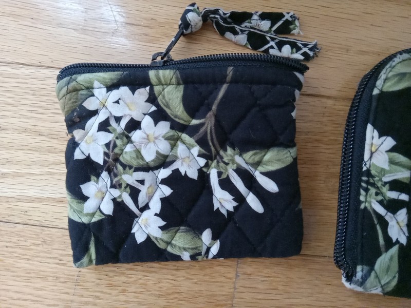 Vera Bradley Tinsley Blake Collection Floral Black White Travel Set 3 Pieces gallery