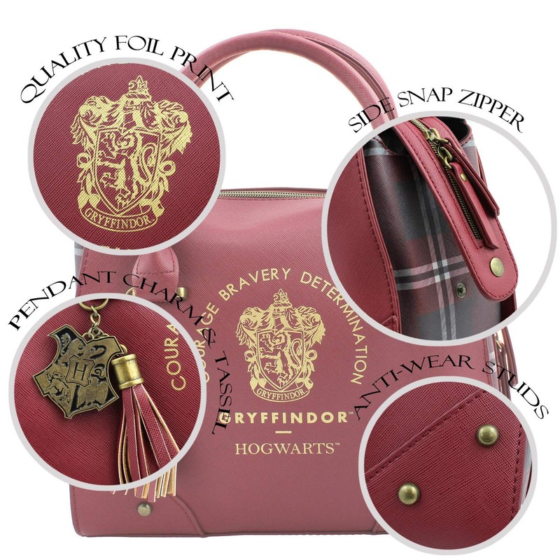 Harry Potter Purse Designer Handbag Hogwarts Houses Womens Top Handle Shoulder gallery