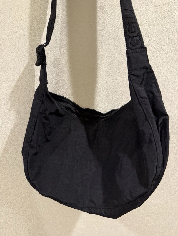 Baggu Black Nylon Crossbody Bag M