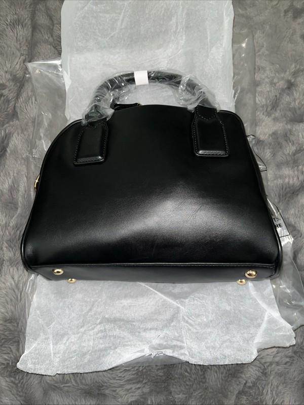 London Fog Black Bowling Bag Crossbody Strap Included See Photos gallery