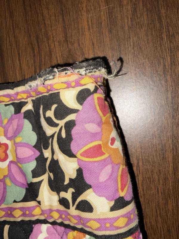 Vera Bradley Suzani Shoulder Bag Tote Toggle Closure USA Made Distressed Retired gallery