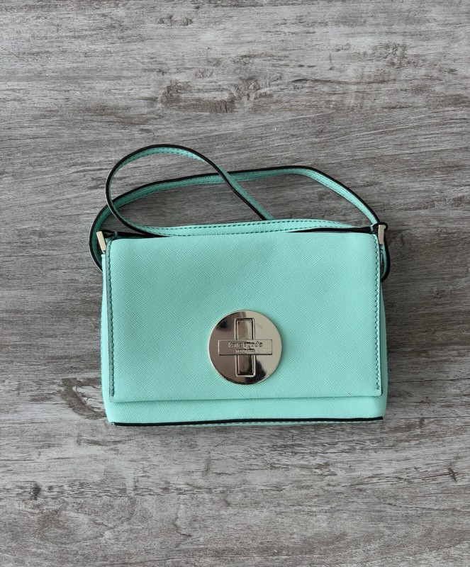 Kate Spade Crossbody Bag Newbury Lane Saffiano Leather Green Luxury Feminine