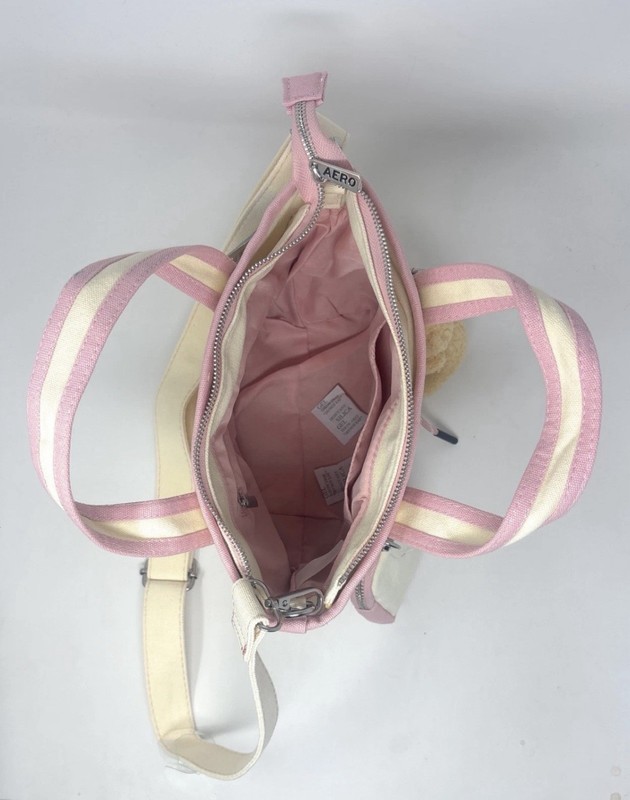 Aeropostale Teddy Bear Hearts Mini Tote Coin Purse Bear Aero Charms gallery
