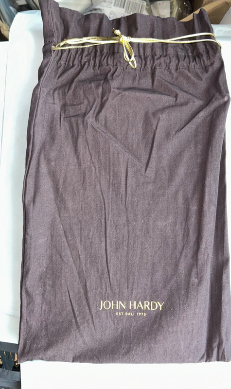 John Hardy Handwoven Lot Of 6 Count Envelope Clutch Bag Brown gallery
