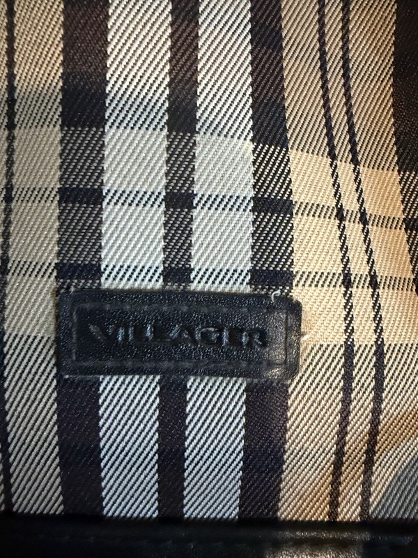 Plaid Vintage Villager Liz Claiborne Brown Sling bag backpack Purse y2k gallery
