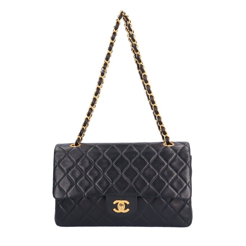 CHANEL Shoulder Bag Cross Body lambskin Matrasse Double Flap 25 used