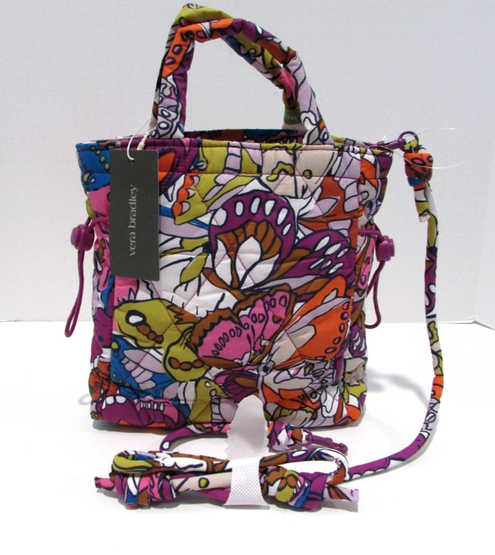 Vera Bradley Mini Original Tote Flutter Feathweight Crossbody Purse NWT gallery