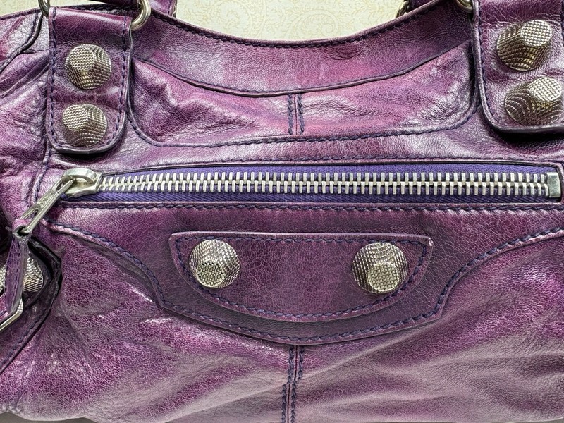 Balenciaga Ultraviolet Giant 21 City Bag Lambskin Original Dust Bag XL Purple gallery