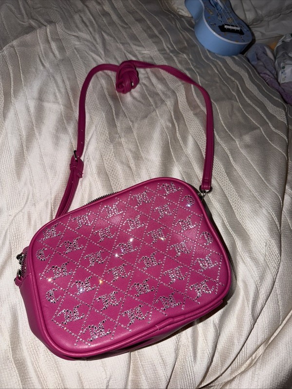 New missing tag Juicy Couture Crystal Crush Camera Crossbody – Raspberry Tart