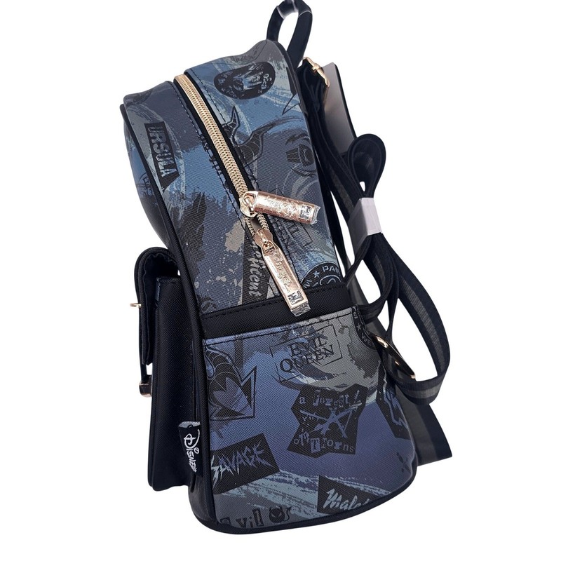Disney Villains Mini Backpack Ursula Maleficent Evil Queen A21805 Blue Black NWT gallery