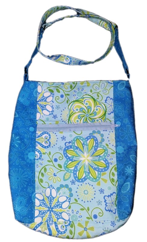 Hand Made Crossbody Zipper Pockets & Closure. 13×11 In
