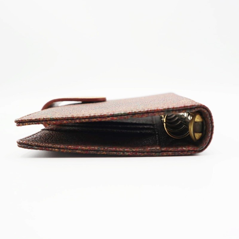 ETRO Paisley Pattern PVC/Leather Notebook Cover Brown K11-k072 gallery