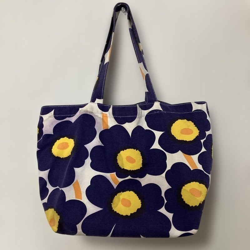 Marimekko Unikko 60th Anniversary Tote Bag Dress Pattern Used