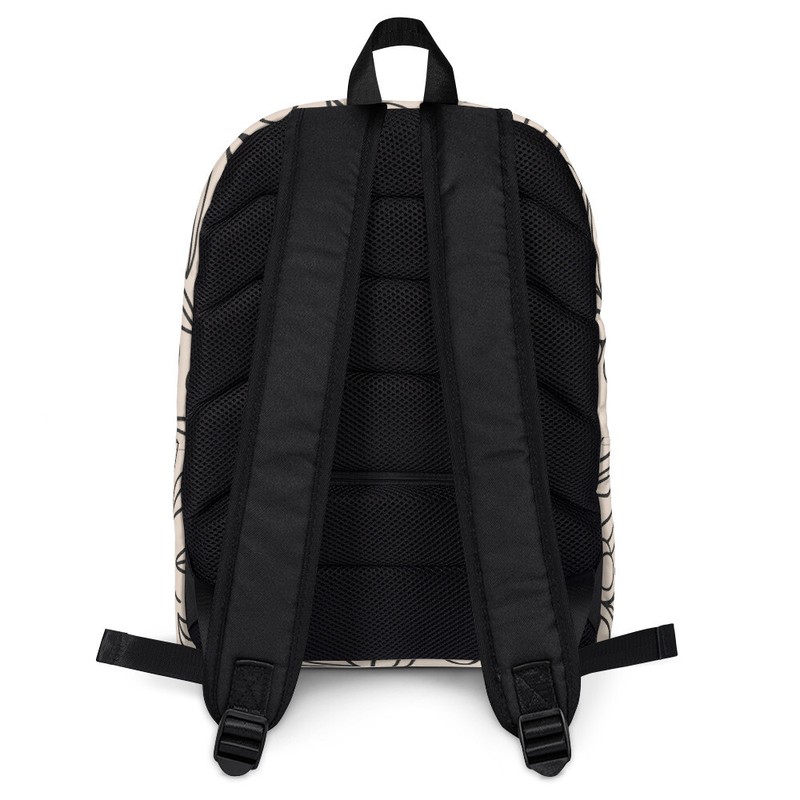 Stylish Water-Resistant Medium Backpack - 15" Laptop Pocket - Botanical Bliss gallery