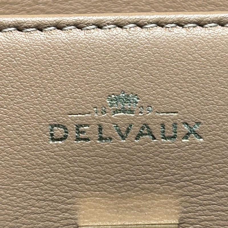 DELVAUX Tempete Small 21cm Milky Tea Calfskin Crossbody Bag gallery