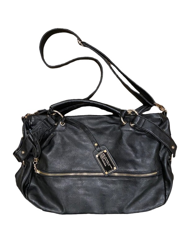 Marc By Marc Jacobs Standard Supply Workwear Shoulder Bag Purse Black Leather