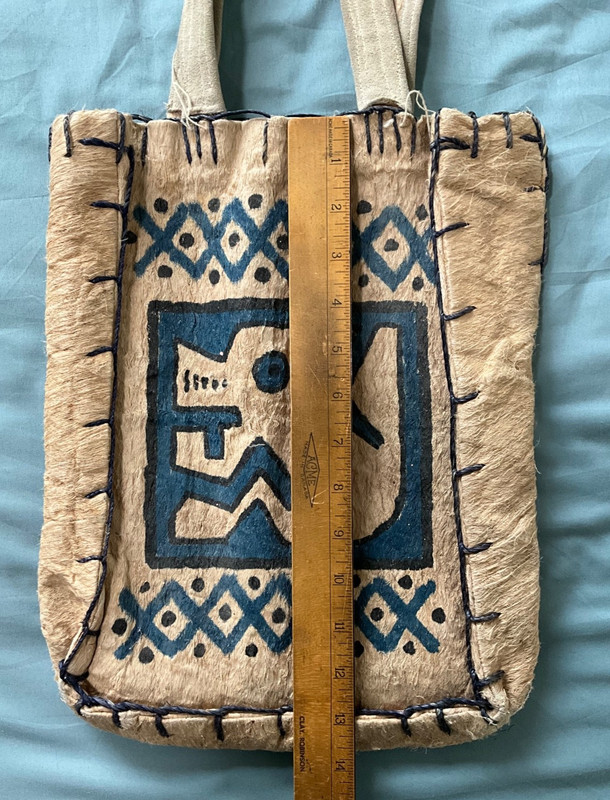 VINTAGE HAND MADE BAG NATIVE DESIGN SHOULDER BAG PURSE 13 X 8 INCHES gallery