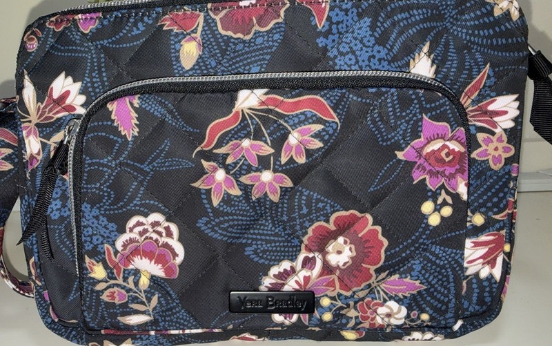 Vera Bradley Performance Twill Carson Mini Shoulder Bag. Quilted. Floral.