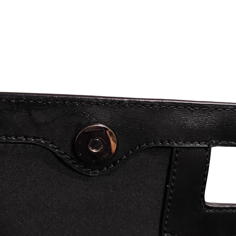 Alfani Leather Clutch | Black | Evening Bag | Small Purse | 14" x 6 1/2" gallery