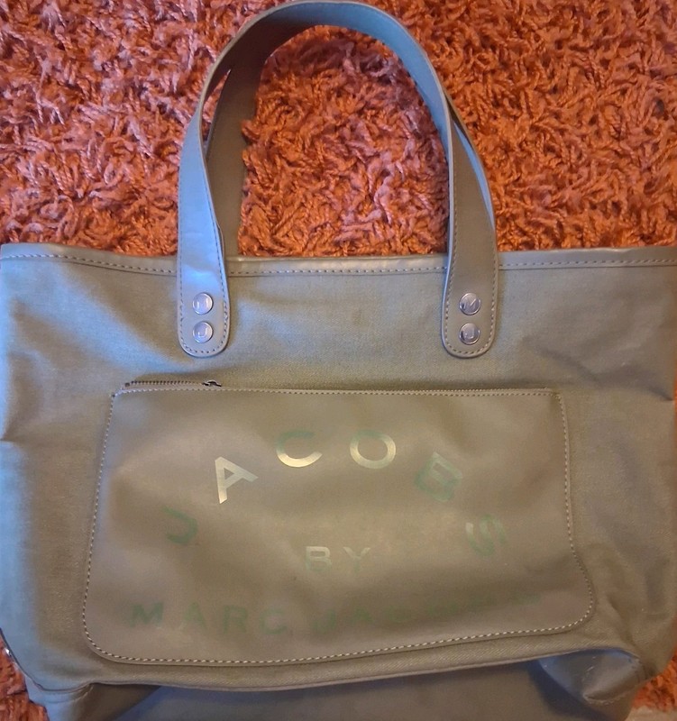 Marc Jacobs The Small Traveler Women’s Tote Handbag-slate Green Olive