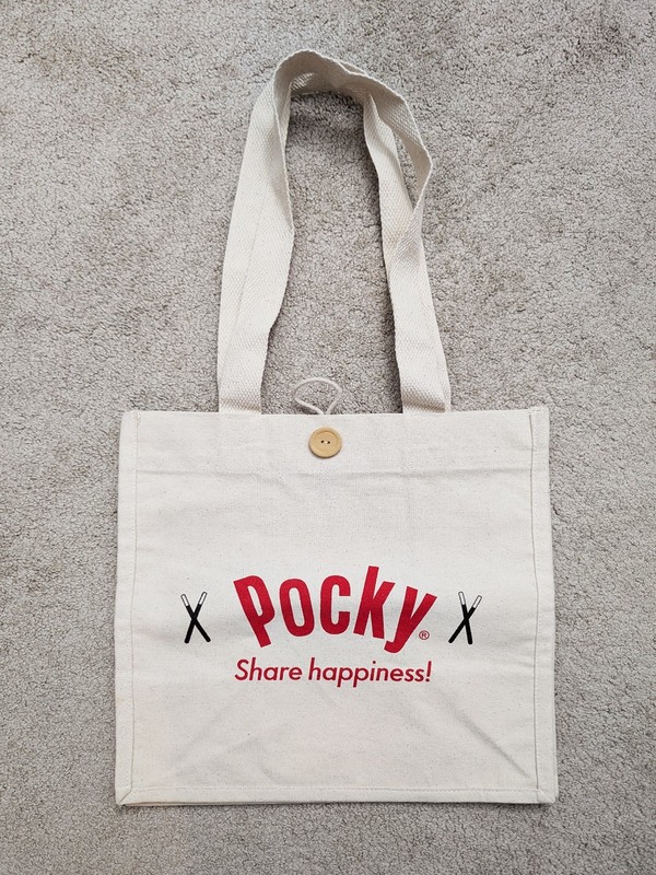 NEW Glico Pocky “Share Happiness” Canvas Tote Bag Limited Edition